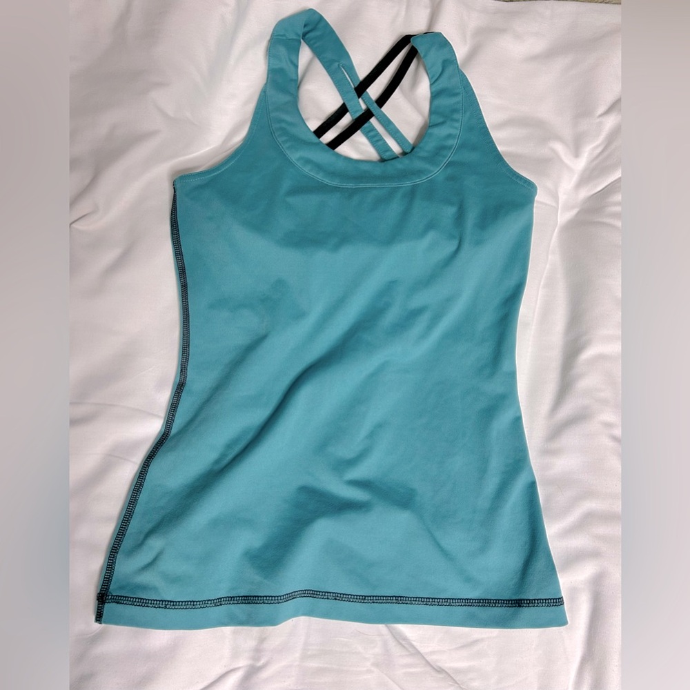 Blue Yoga tank tops